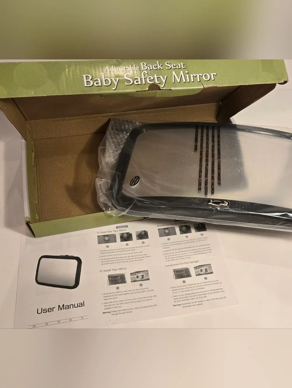 Shynerk Baby Safety Car Mirror Adjustable Back Seat Child Design Easy Fit NEW